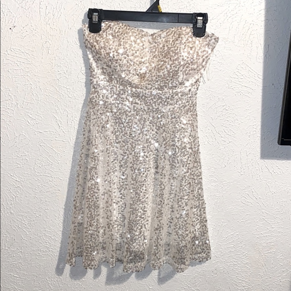 White mini dress